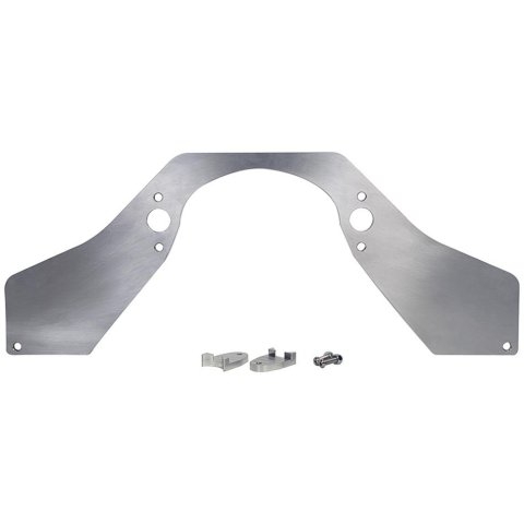 Allstar Performance Front Motor Plates ALL38143 Plates, Front-mount Position, Aluminum, Natural, 24.250 in. Width, 9.625 in. Height, Frame Saddles, Chevrolet, Big Block, Each