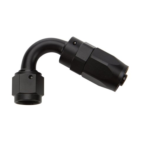 Allstar Performance Hose Ends ALL49365 Fitting, End, 120 Degree, -12 AN to -12 AN Female, Aluminum, Black, Each