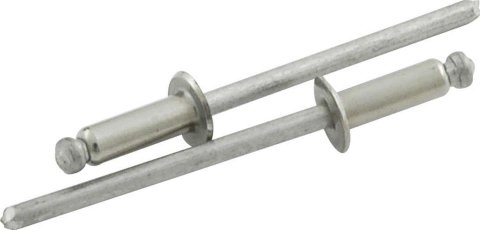 Allstar Performance Small Head Rivets ALL18197 Rivets, Blind Rivets, 1/8 in. Rivet, 1/4 in. Head, Aluminum/Stainless Steel, Silver, Set of 25