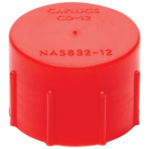 Allstar Performance AN Cap Fittings ALL50806 Caps, Plastic, Red, -12 Female, Set of 10
