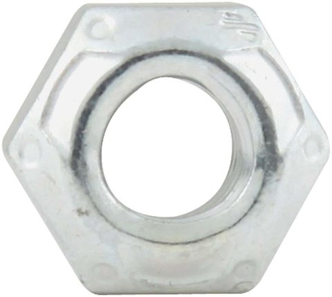 Allstar Performance Mechanical Locking Hex Nuts ALL16030-10 Nuts, Hex, Self-locking, Steel, Zinc Plated, 1/4-20 in. Coarse Thread, Set of 10