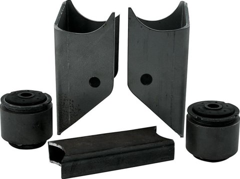 Allstar Performance Front Trailing Arm Bracket Slider Boxes ALL60052 Bracket, Steel, Mount, Buick, Chevy, Oldsmobile, Pontiac, Kit