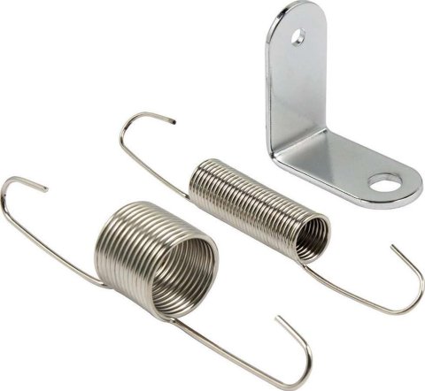Allstar Performance Universal Dual Throttle Return Spring Kits ALL54166 Spring, Chrome, Spring, Bracket, Universal, Kit