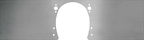 Allstar Performance Front Motor Plates ALL38120 Plate, Front-mount, Aluminum, Natural, Chevy, Small Block, Each