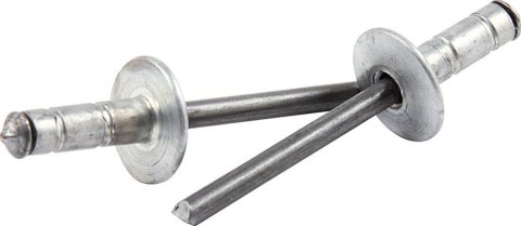Allstar Performance Multi-Grip Rivets ALL18070 Rivets, Blind Rivets, Multi-Grip, 3/16 in. Rivet, 1/2 in. Head, Aluminum, Silver, Set of 250