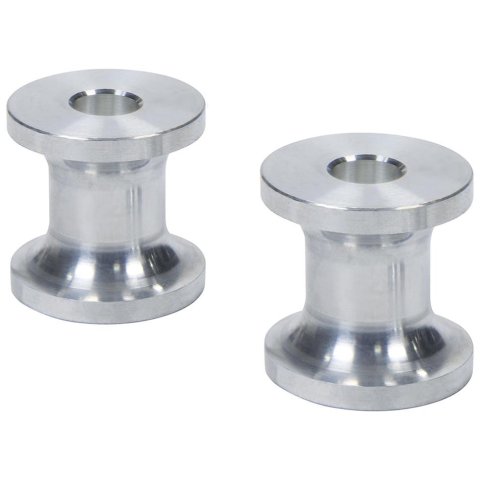 Allstar Performance Hourglass Spacers ALL18814 Spacers, Spacers, Aluminum, Natural, 5/16 in. I.D. X 1 in. O.D. X 1 in., Pair