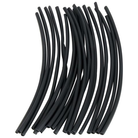 Allstar Performance Heat Shrink Tubing ALL76162 Sleeve Tubing, 1/8 in. Diameter, 6.0 in. Long, 2:1 Ratio, Polyolefin, Black, Set of 20