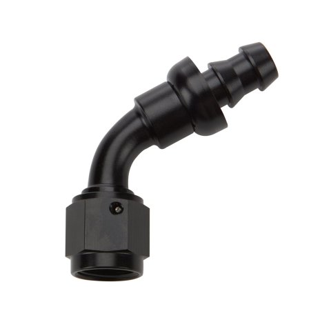 Allstar Performance Hose Ends ALL49445 End Pushlock Black Aluminum 60 Deg Elbow -12