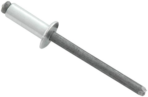 Allstar Performance Small Head Rivets ALL18103 Rivets, Blind Rivets, Multi-Grip, 3/16 in. Rivet, 3/8 in. Head, Aluminum/Steel, Silver, Set of 250
