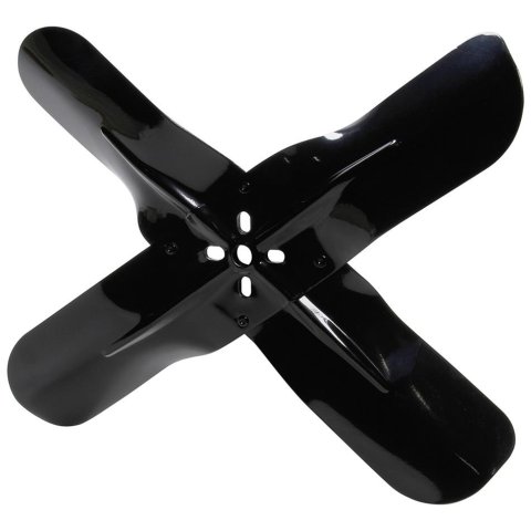 Allstar Performance 4-Blade Steel Fans ALL30101 Fan Blade, Steel, Black, 19 in. Diameter, 5/8 in. Pilot, Each