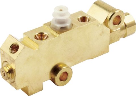 Allstar Performance Brake Combination Valves ALL41040 Valve, Disc Front/Drum Rear, Brass, Natural, Each