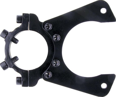 Allstar Performance Caliper Brackets ALL42133 Brake Mounting Brackets, Steel, Black, Designed for GM Metric Calipers with 5 1/2 in. Bolt Spacing, Rear Left/Rear Right, Each