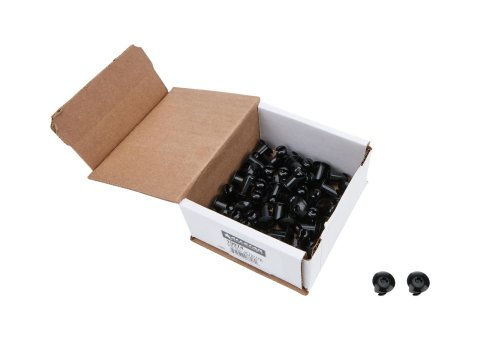 Allstar Performance Oval Head Button Fasteners ALL19074 Quick Fasteners, Fasteners, Torx Head, Aluminum, Black, 0.44 in. Shank Diameter, 0.50 in. Shank Length, Set of 50