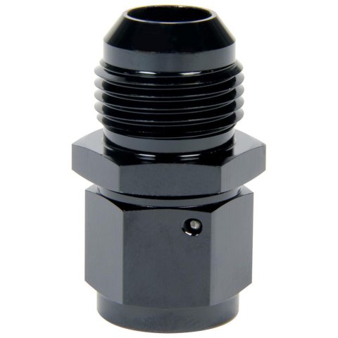 Allstar Performance AN Flare Adapter Fittings ALL49754 Fitting, Adapter, Reducer, Aluminum, Black Anodized, Straight, -10 AN, -12 AN, Male Threads, Each