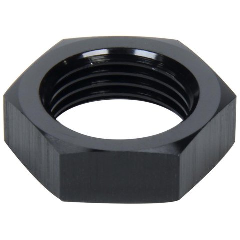 Allstar Performance Bulkhead Nuts ALL49605 Hardware, Nuts, Aluminum, Black Anodized, -12 AN, Female Threads, Each