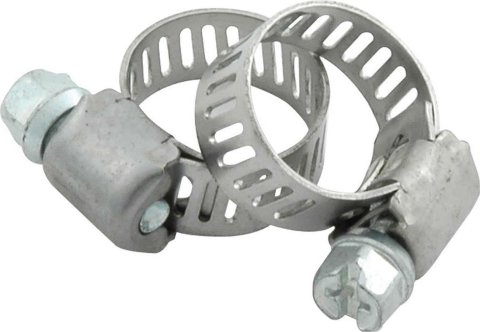 Allstar Performance Stainless Steel Hose Clamps ALL18330 Clamps, Steel, .625 in. Outside Diameter, Pair