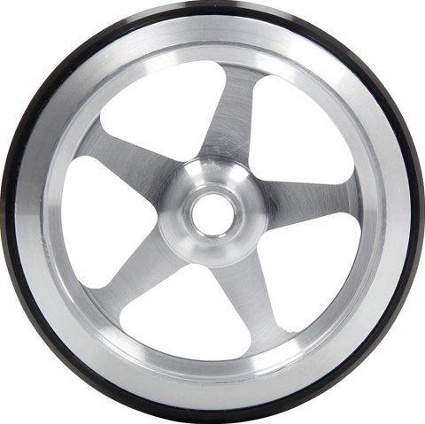 Allstar Performance Wheelie Bar Wheels ALL60510 Wheel, Replacement Part, 5-spoke Design, 4 in. Diameter, No Bearing, 1.625 in. Wide Mount, Each