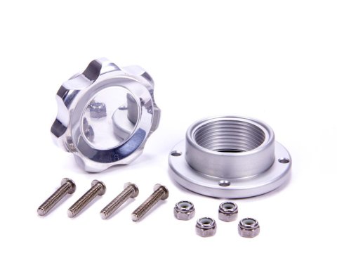 Allstar Performance Fill Plug Kits ALL36183 Kit, 1 1/2 in. -12, Billet Aluminum Cap, Bolt-On, Polished, 1.500 in. Diameter Cap, Kit