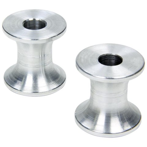 Allstar Performance Hourglass Spacers ALL18836 Spacers, Spacers, Aluminum, Natural, 1/2 in. I.D. X 1 in. O.D. X 1-1/2 in., Pair