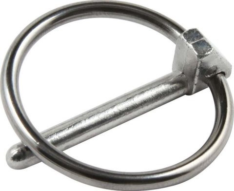 Allstar Performance Replacement Hood Pin Clips ALL18515 Pins, Torsion Clip, 3/16 in., Steel, Chrome, Pair