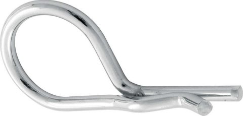 Allstar Performance Replacement Hood Pin Clips ALL18516 Pins, Hairpin Clip, 5/32 in., Steel, Chrome, Pair