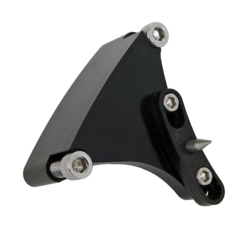 Allstar Performance Adjustable Timing Pointers ALL90025 Pointer, Billet Aluminum, Black Anodized, Adjustable, 8 in. Balancer, Chevy, Small Block, Each