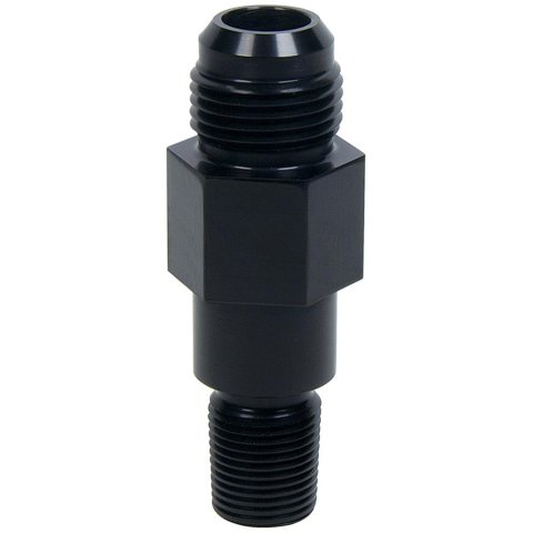 Allstar Performance Aluminum Oil Inlet Fittings ALL90048 Fitting, Adapter, AN to NPT, Straight, Aluminum, Black Anodized, -10 AN, 3/8 in. NPT, Each