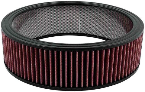 Allstar Performance Washable Air Filter Elements ALL26002 Element, Round, Cotton Gauze, Red, 14 in. Diameter, 4 in. Tall, Each