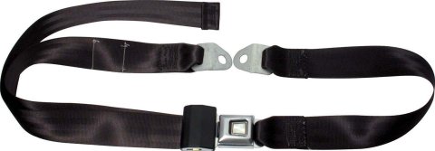 Allstar Performance Seat Belts ALL98110 Belt, Lap Belt Type, Black, Non-retractable, Bolt-in Ends, Each
