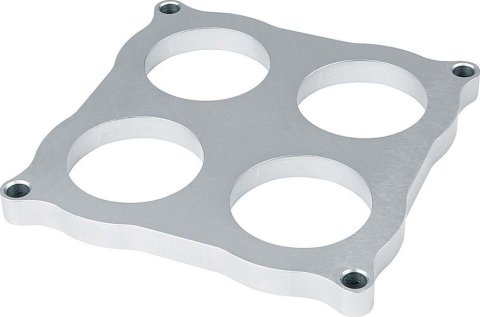 Allstar Performance Carburetor Shear Plates ALL25972 Spacer, Plate, 4-hole, .500 in. Thick, Aluminum, 2 in. Bore Diameter, 4-barrel Dominator