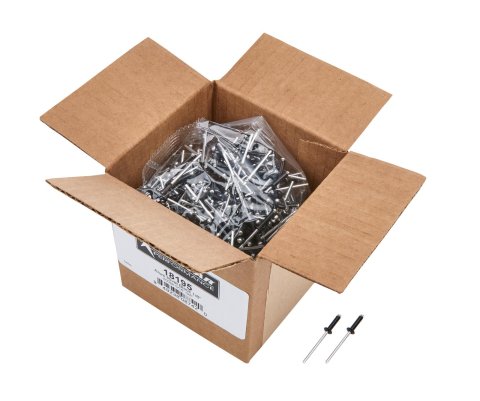 Allstar Performance Small Head Rivets ALL18195 Hardware, 1/8 in Rivet Aluminum Mandrel 5/16 in To 3/8 in, Black, Set of 500