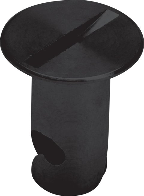 Allstar Performance Flush Head Button Fasteners ALL19263 Quick Fasteners, Button, Slotted Head, Aluminum, Black, 0.44 in. Shank Diameter, 0.40 in. Shank Length, Set of 50