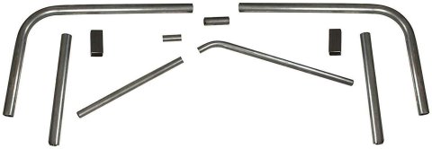 Allstar Performance Monte Carlo SS Front Bumper Kits ALL22366 Bumper, Front, Tube Style, Steel, Natural, Kit