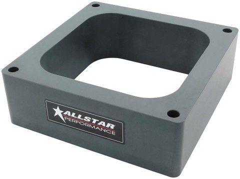 Allstar Performance Drag Hi-Flow 2 Inch Carburetor Spacer ALL25992 Spacer, Polymer, in. Thick, Open, 4500 Style, Each