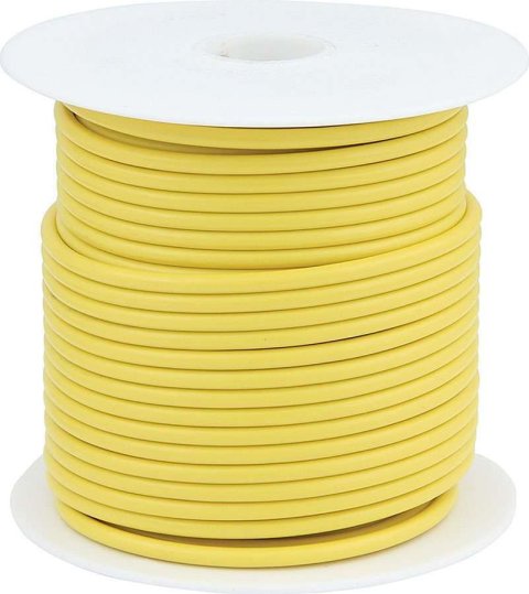 Allstar Performance Primary Electrical Wire ALL76554 Wire, 14-Gauge, 100 ft. Long, Yellow, Each