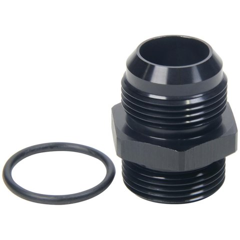 Allstar Performance Adapter Fittings ALL49858 and Adapters, Straight, Aluminum, Black Anodized, -16 AN Male AN, -16 AN O-ring Male AN O-ring, Each