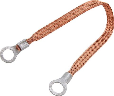 Allstar Performance Ground Straps ALL76330-9 Strap, 12-gauge, Copper, 3/8 in. Ring Terminals, 9.00 in. Length, Each