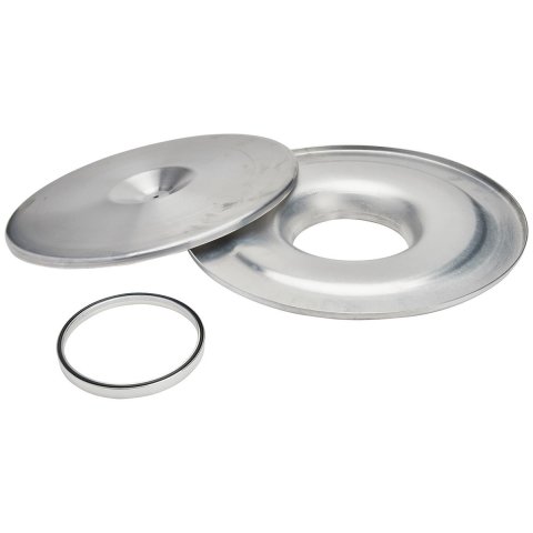 Allstar Performance Aluminum Air Cleaners ALL25950 Cleaner, 14 in. Diameter, Round, Flat Base, Aluminum, Natural, 1/2 in. Spacer, Each