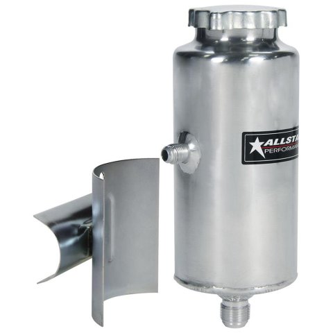 Allstar Performance Power Steering Reservoirs ALL36120 Tank, Aluminum, Natural, Round, Each