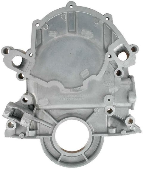 Allstar Performance Timing Covers ALL90016 Covers, 1-piece, with ECC Sensor Mount and Fuel Pump Boss, Aluminum, Natural, Ford, Small Block, Each