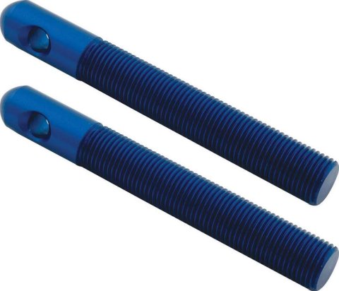 Allstar Performance Replacement Hood Pins ALL18509 Pins, Aluminum, Blue Anodized, 1/2 in. Diameter, Pair