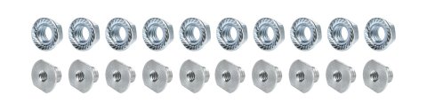 Allstar Performance Threaded Nut Inserts ALL18548-10 Inserts, Threaded, 1/4-20 in. Thread, 3/8 in. Hole Size, Aluminum, Natural, Set of 10