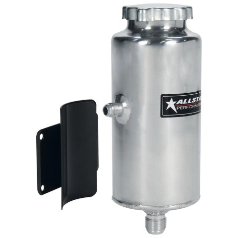 Allstar Performance Power Steering Reservoirs ALL36132 Reservoir, Remote Style, Aluminum, Natural, 3.50 in. Diameter, 8.50 in. Length, Each