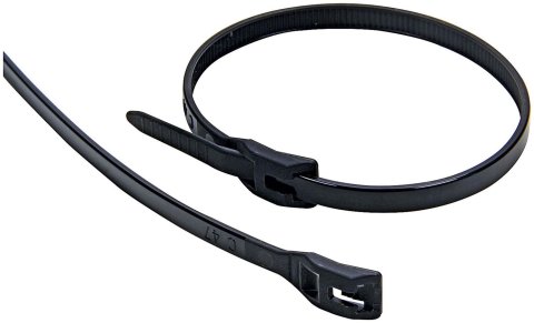 Allstar Performance Nylon Tie Wraps ALL14396 Zip Ties, Wire Ties, Nylon, Black, 11.000 in. Length, Set of 100