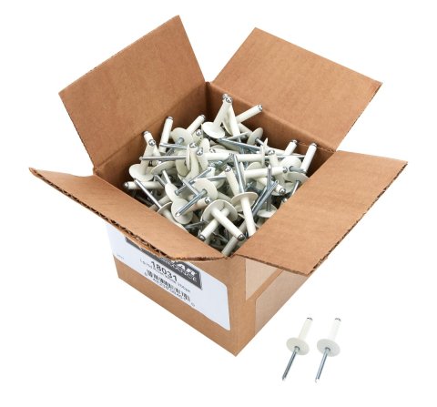 Allstar Performance Small Head Rivets ALL18031 Rivets, White, Steel, Aluminum, Size 3/16 in., Diameter 5/8 in., Grip Range 0.625-0.750 in., Set of 250.