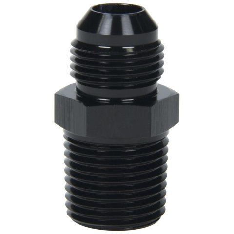 Allstar Performance AN to NPT Adapter Fittings ALL49514 Fitting, Adapter, NPT, Straight, Aluminum, Black Anodized, -8 AN, Male 1/2 in. NPT, Each