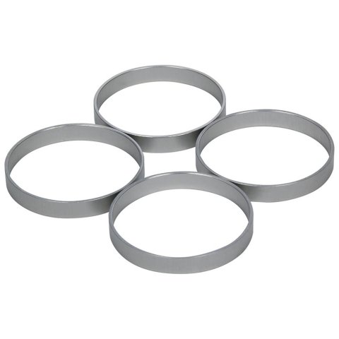 Allstar Performance Full Throttle Non-Restrictor Inserts ALL26190 Carburetor Plate Inserts, Aluminum, 1.625 in. Inside Diameter, .500 in. tall, Set of 4