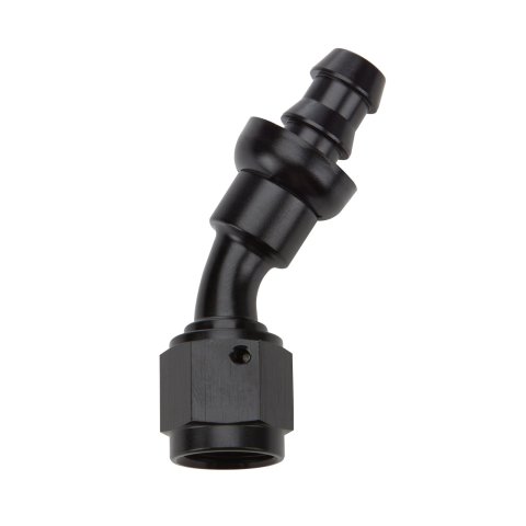 Allstar Performance Hose Ends ALL49424 End Pushlock Black Aluminum 30 Deg Elbow -10