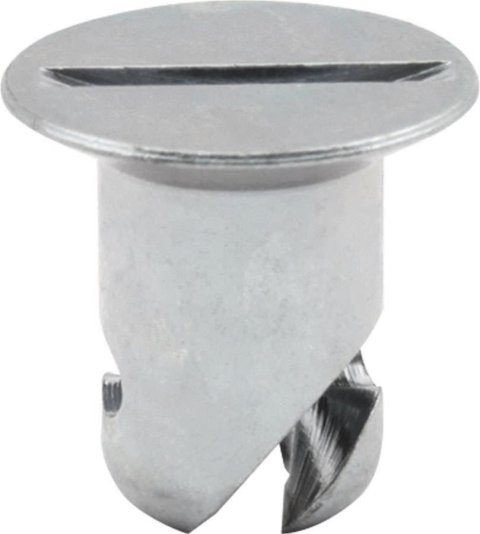 Allstar Performance Flush Head Button Fasteners ALL19210 Quick Fasteners, Fastener Head, Steel, Cadmium Plated, Slotted, 0.550 in., Set of 10