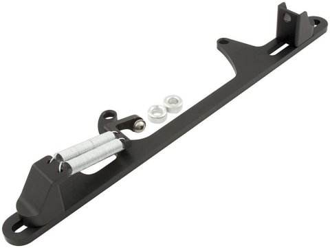 Allstar Performance Adjustable Throttle Brackets with Return Springs ALL54231 Bracket Springs, Adjustable, Base Mounting, Aluminum, Black, for 4500/4500HP, Lokar, Kit
